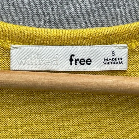 Aritzia Wilfred Free Yellow Womens Tank Top Size Small Racer Back - Picture 5 of 9
